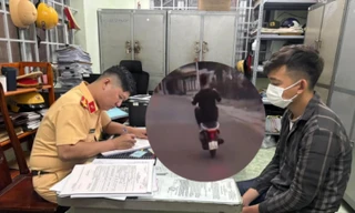 Quay clip ‘bốc đầu’ đăng lên mạng xã hội, nam thanh niên bị tịch thu xe