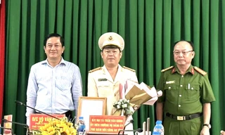 Công an tỉnh Bình Dương trao quyết định về công tác cán bộ