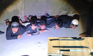 Nhóm giang hồ nhí từ TPHCM xuống Bình Dương định 'lấy số' thì ‘đụng’ công an