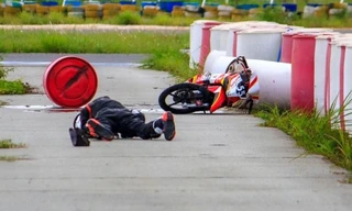 Nữ tay đua chấn thương sọ não tại trường đua Đại Nam