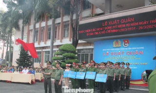 Công an Bình Dương ra quân hành động mừng 90 năm thành lập Đoàn