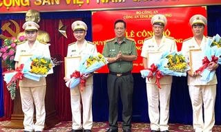 Công an tỉnh Bình Dương điều động, bổ nhiệm nhiều cán bộ chủ chốt