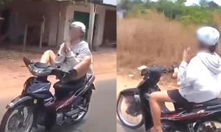 Thanh niên ‘diễn xiếc’ trên đường rồi lên mạng xã hội khoe chiến tích