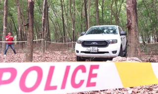 Phát hiện xe ô tô của giám đốc sát hại nữ kế toán ở vườn cao su