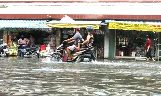Cảnh báo nhiều khu vực ở Bình Dương bị ngập nặng do triều cường