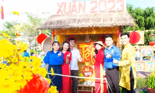 Tuổi trẻ Bình Dương khéo tay tạo điểm ‘check in’ lý tưởng dịp Tết Nguyên đán 2023