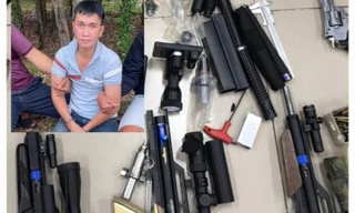 'Trùm' buôn bán vũ khí nóng bị bắt khi đi giao súng cho khách 