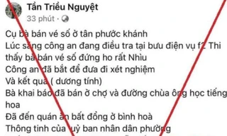 Công an triệu tập nữ sinh đăng thông tin cụ bà bán vé số mắc COVID-19 
