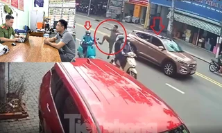 Lời khai của người đàn ông đạp nữ tài xế xe ôm ngã nhào ở Bình Dương