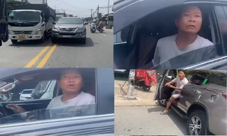 [CLIP] Lái xe phạm luật, còn tấn công người dùng điện thoại ghi hình 