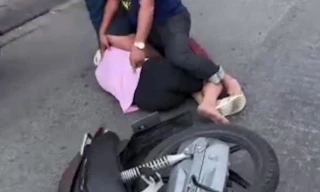 Mang xe đi cầm cố rồi báo án bị cướp tấn công