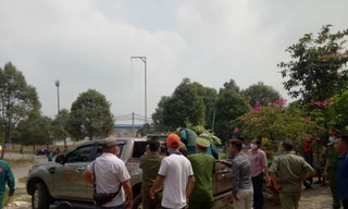 Khống chế kẻ ngáo đá chốt cửa, phóng hỏa đòi chết trong khu chung cư