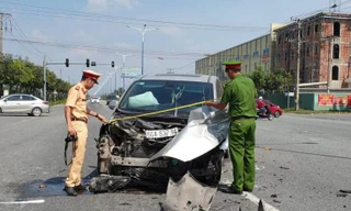 Tai nạn kinh hoàng giữa 3 ô tô trong khu công nghiệp ở Bình Dương