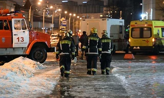 Cảnh sát phong toả hiện trường vụ đánh bom. Ảnh: sputnik.