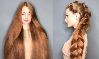 'Nàng Rapunzel đời thực' đẹp không tưởng với mái tóc dài đỏ rực
