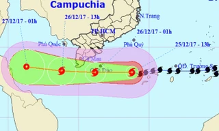 Hai đặc điểm đáng chú ý của bão số 16 - Tembin