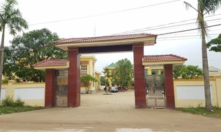 Trụ sở UBND xã Nghi Quang nơi xảy ra sự việc.