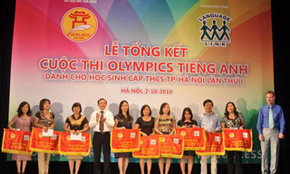 Đạt giải Olympic tiếng Anh sẽ được cộng điểm vào lớp 10