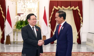 Hình ảnh Chủ tịch Quốc hội tiếp xúc song phương tại Indonesia