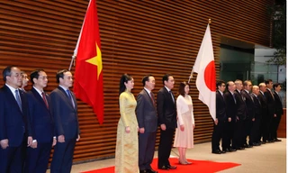 Lễ đón chính thức Chủ tịch nước Võ Văn Thưởng thăm Nhật Bản