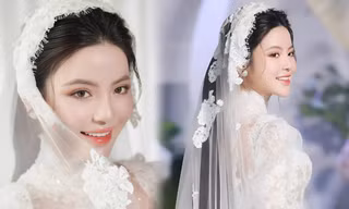Cận nhan sắc cô dâu Chu Thanh Huyền
