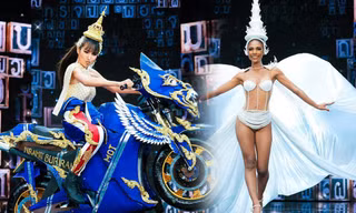 Hoa hậu Hòa bình Thái Lan: Thí sinh chạy môtô, mặc bikini thi quốc phục