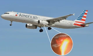 Động cơ máy bay bốc cháy khi vừa cất cánh