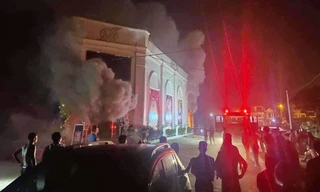 Hiện trường vụ cháy.