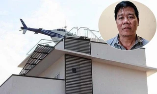 Bắt trùm cá độ trưng bày trực thăng trên nóc nhà