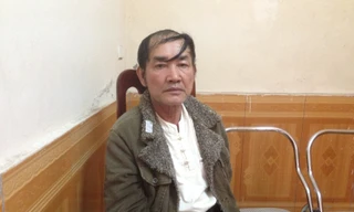 Trương Phúc Hưng tại cơ quan công an. Ảnh: TQ