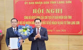 Bí thư Huyện ủy làm Giám đốc Sở Kế hoạch - Đầu tư tỉnh Lạng Sơn