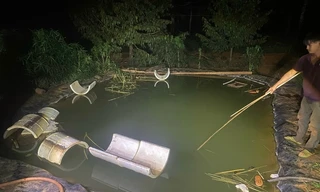 Bình Phước: Hai anh em ruột đuối nước thương tâm dưới hồ nước tưới tiêu