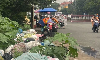 Núi rác 'khủng' trong Khu công nghiệp Tân Bình