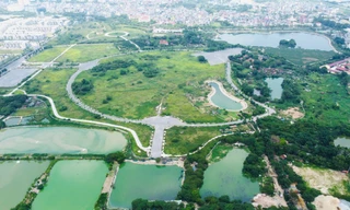 Toàn cảnh công viên Chu Văn An sau 7 năm quy hoạch vẫn ngổn ngang