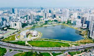 Bên trong công viên hồ điều hòa CV1 sắp đưa vào sử dụng