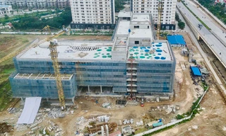  Bệnh viện Nhi Hà Nội có vốn đầu tư gần 800 tỷ đồng như thế nào sau gần một năm thi công?