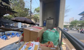 Nhà ga đường sắt Nhổn - Hà Nội bị lấn chiếm kinh doanh, rác thải tràn ngập