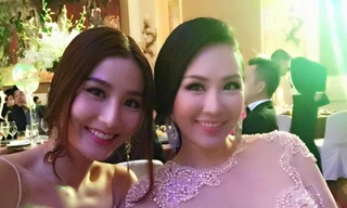 Diễm My 9x diện váy ngủ sexy dự tiệc cưới Trúc Diễm