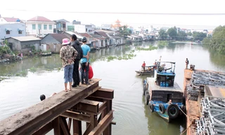 Hiện trường vụ tai nạn. Ảnh: Tân An/VnExpress