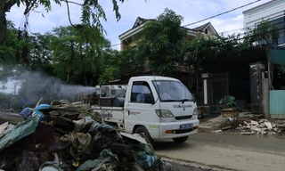 Y tế Yên Bái đi từng nhà, vào từng thôn phun khử khuẩn phòng chống dịch bệnh sau bão lũ