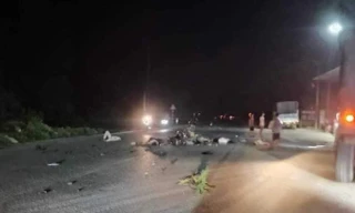 Hiện trường vụ tai nạn. Ảnh: NDCC.