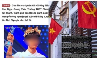 Công an vào cuộc vụ thí sinh Đường lên đỉnh Olympia 2024 phát ngôn thiếu chuẩn mực