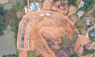 Ngày đêm thi công khu tái định cư cho người dân vùng lũ Yên Bái