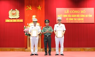 Công an tỉnh Yên Bái điều động nhiều cán bộ chủ chốt
