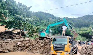 Sau 6 ngày lũ quét, thông tuyến Quốc lộ 32 từ Mù Cang Chải sang Lai Châu