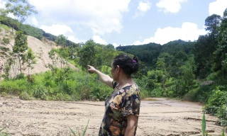 Thi công đường gần 1.300 tỷ gây sạt trượt, vùi lấp ruộng ao của người dân