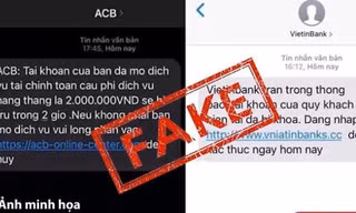 Cảnh báo lừa đảo qua tin nhắn giả danh ngân hàng