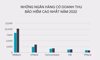 Những ngân hàng nào có doanh thu lớn từ kinh doanh bảo hiểm?