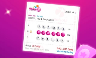 Mua Vietlott theo ngày sinh nhật vợ trúng ngay tiền tỷ 