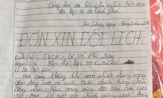 Lá đơn ‘bá đạo’ xin chuyển lịch học để cổ vũ U23 Việt Nam